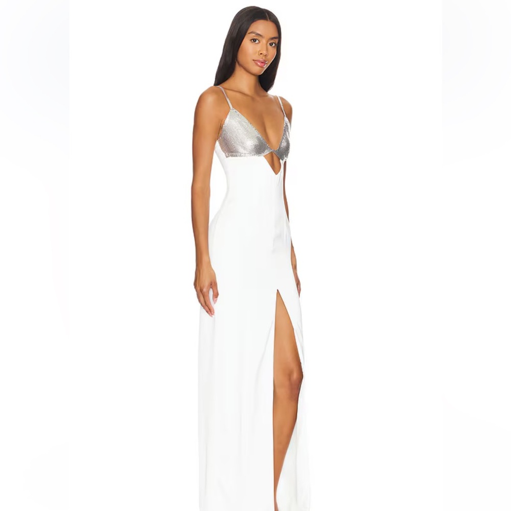 NWT NBD Heera Gown in Ivory Size S $188 - Picture 4 of 11